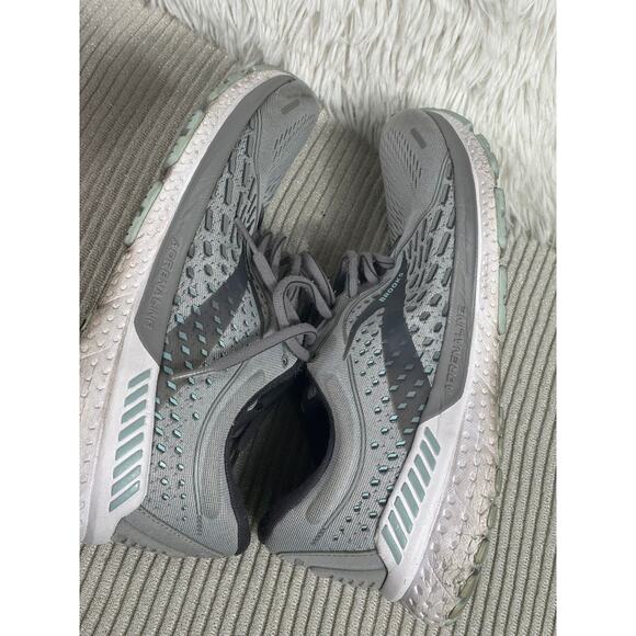 Brooks Adrenaline GTS 21 Shoes Womens 10 Wide D Gray Running Stability 1203291 - Picture 3 of 9